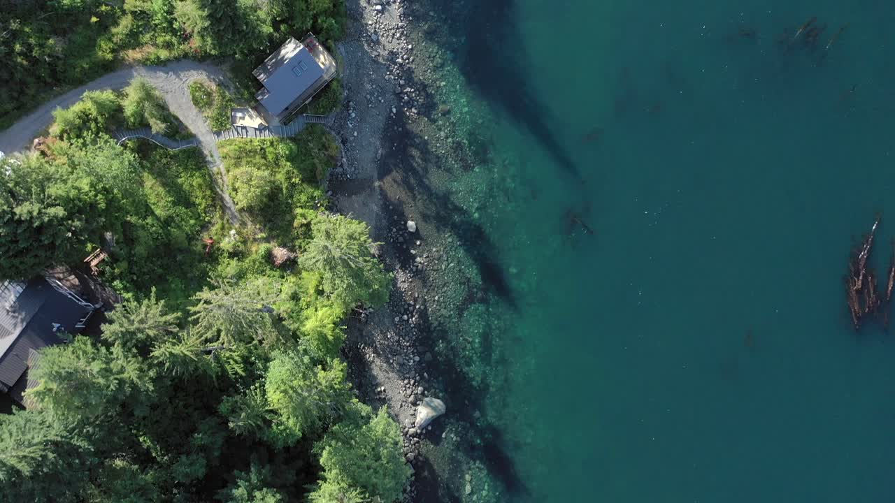 The Bird's Eye View: Pacific Ocean Inlet from Above