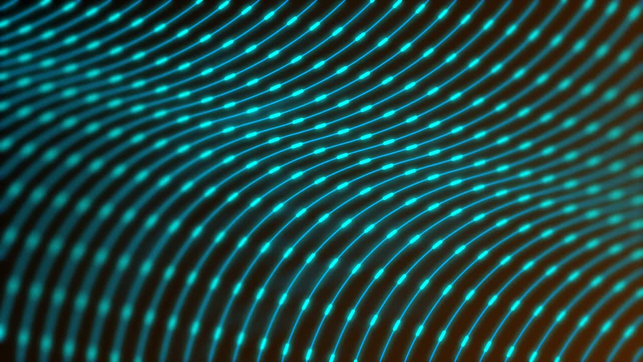 Glowing Wave Lines Background