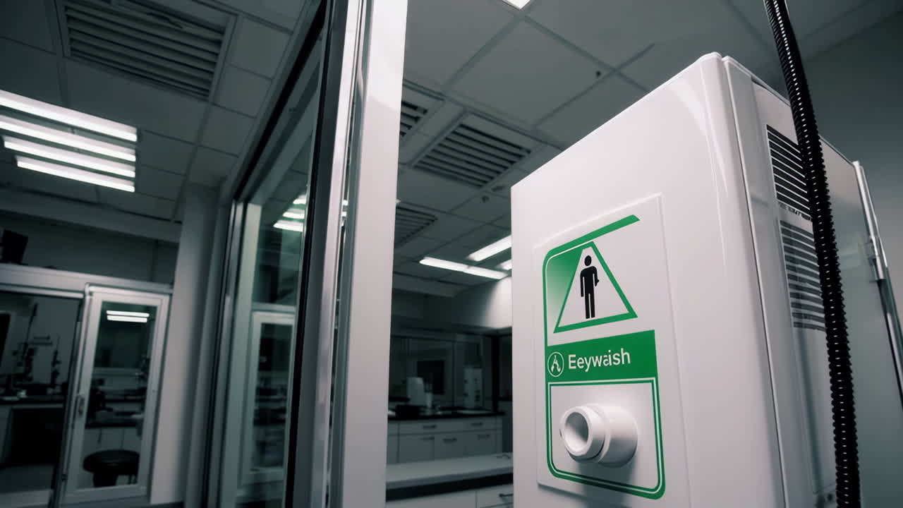 Eyewash Station in a Modern Laboratory