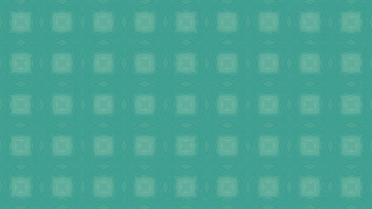 Abstract Green Kaleida Square Shapes (Loopable) stock video