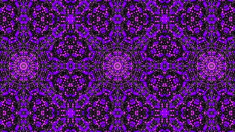 fondo caleidoscópico para yoga, meditación, fitness, clubes, etc. animación en bucle sin costuras abstracta del fractal de mandala digital. concepto de gráficos de movimiento de cuadrícula de partículas florales multicolores 4k