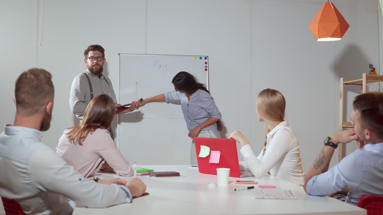 reunión de negocios en curso