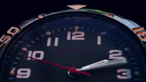 reloj analógico de muñeca vintage macro flechas giratorias