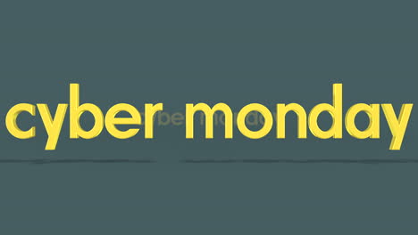 Rollender-Cyber-Monday-Text-Auf-Frischem-Grünen-Farbverlauf