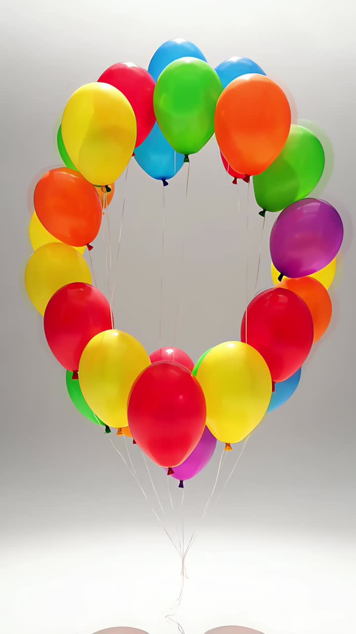 Sfondio di compleanno con palloncini