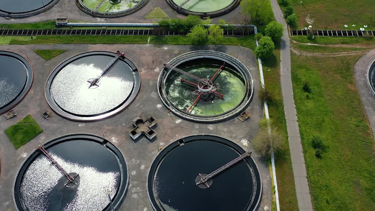 vista aérea de la estación de aireación