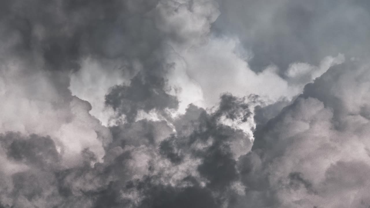 폭풍, 날씨, 번개 구름 4k