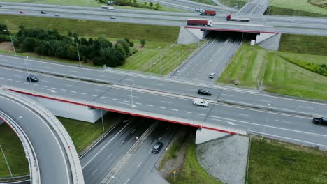 highway interchange aerial view