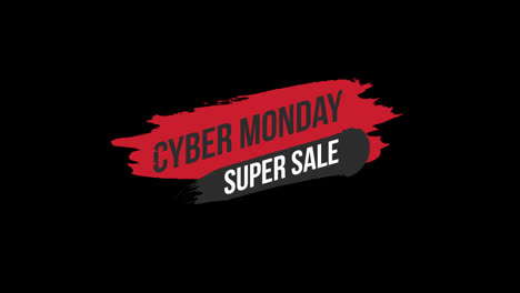 Cyber-Monday-sale-sign-banner-for-promo-video.-Sale-badge.-Special-offer-discount-tags-with-Alpha-Channel-transparent-background.