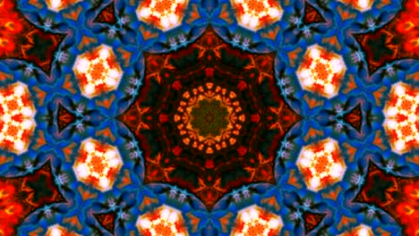 kaleidoscope movement: geometric circle and star shapes