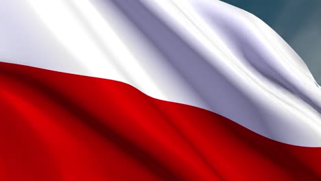 poland - flag - 4k - loop