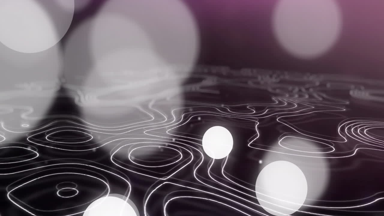 Animation of white spots over white shapes moving