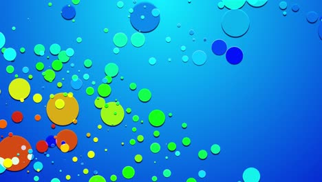 4k abstracción simple en bucle en estilo 2d plano con círculos o discos que cambian de tamaño. diseño minimalista con respaldo azul. luma mate como canal alfa