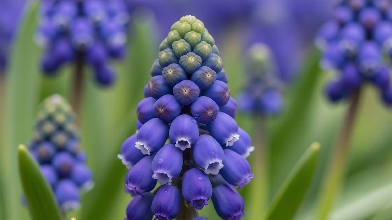 A Close-Up Exploration of Vibrant Purple Flowers, Showcasing the Delicate Beauty and Unique Structure of Each Blossom against a Soft Focus Background