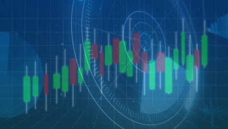 Animación-De-Análisis-De-Datos-Financieros-Y-Del-Mercado-De-Valores-Sobre-Fondo-De-Cuadrícula-Azul