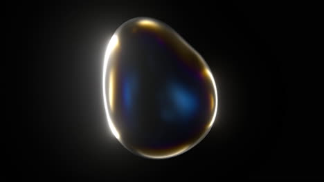 abstract pearly iridescent metaball bubble blob