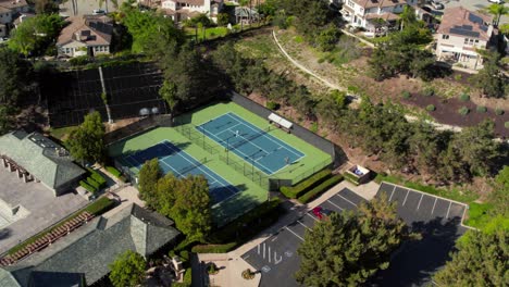 valley club tennis courts in la costa canyon, san diego, ca