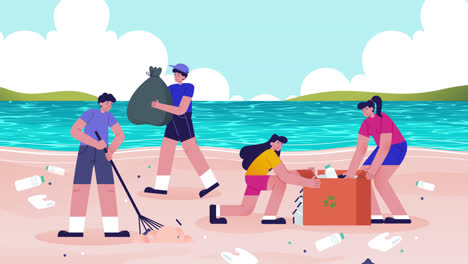 community beach cleanup