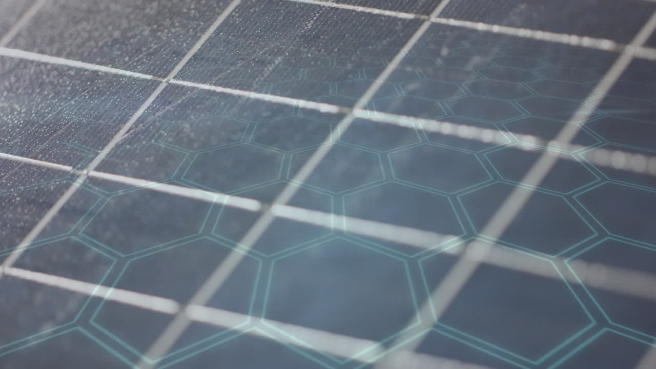 점과 사각형 위에 화학 구조의 애니메이션