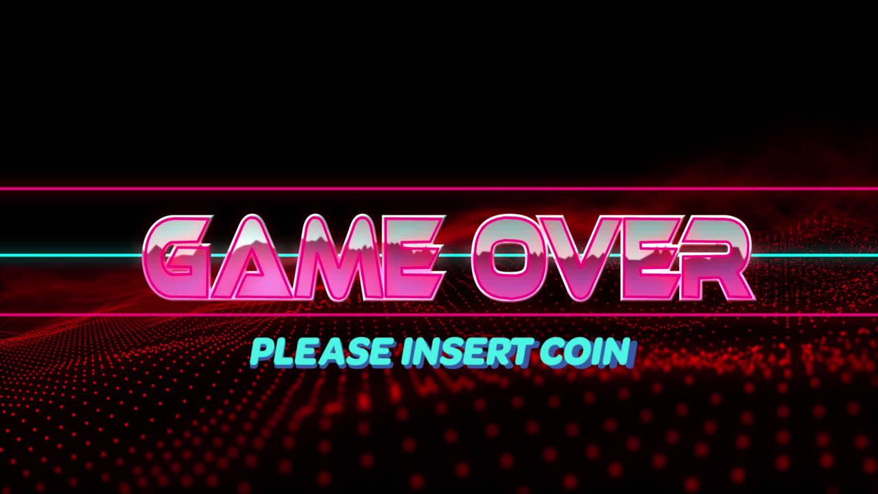 메탈릭 분홍색 글자 에 있는 텍스트 위 에 있는 게임 의 애니메이션 과 메시 위 에 있는 선