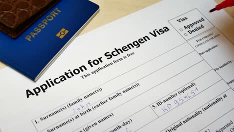 approved in application for schengen visa