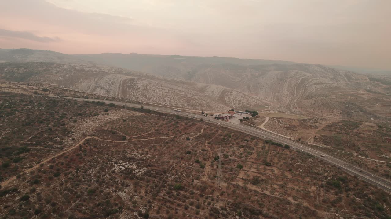 Filmato aereo della campagna di Gerusalemme