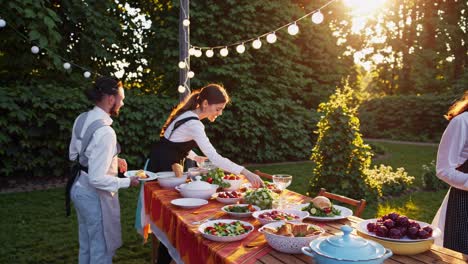 outdoor garden party