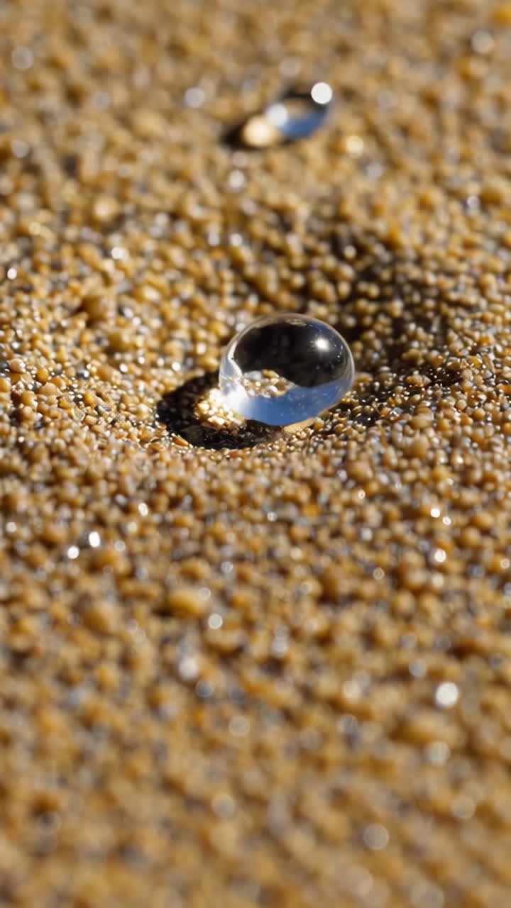 Water Drop on Sand