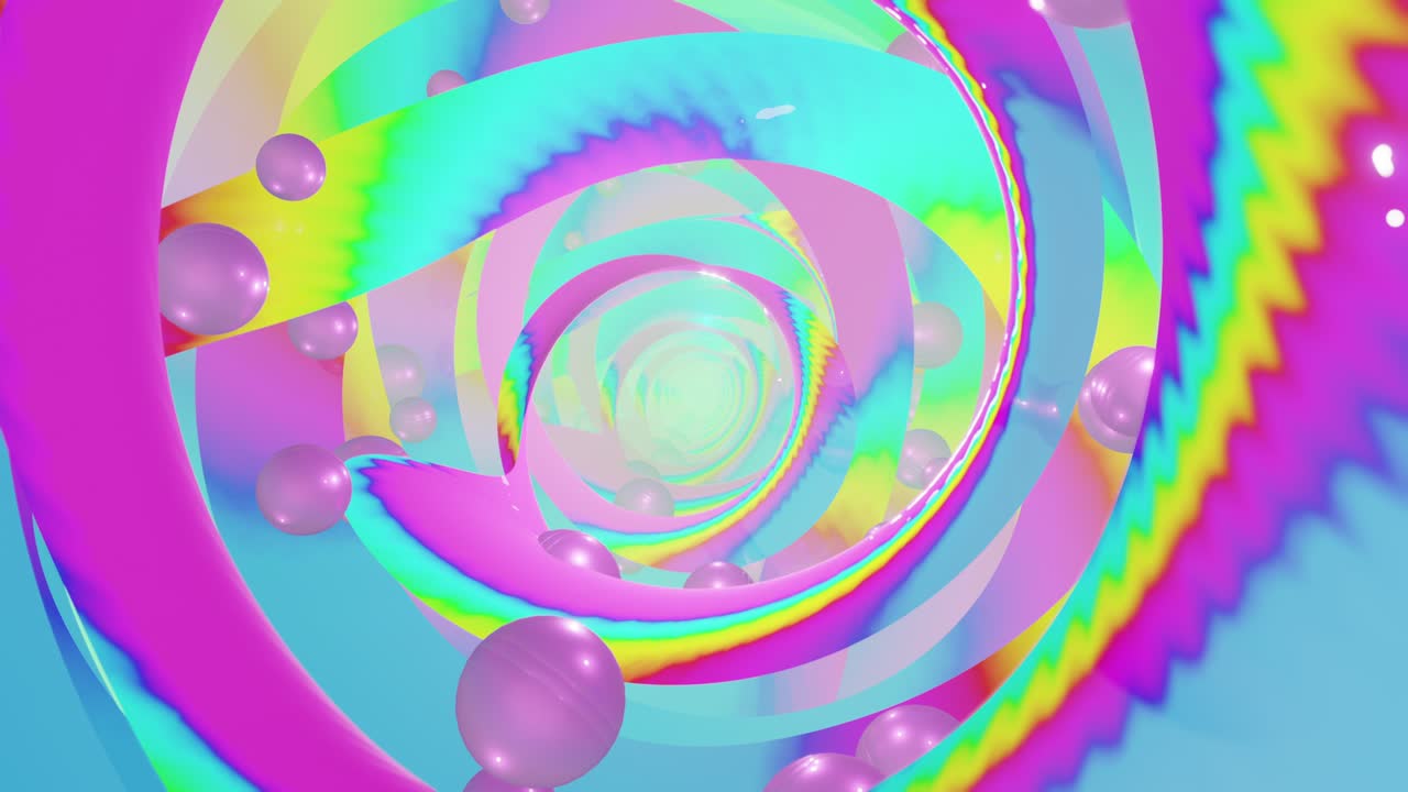 추상적인 예술, 홀로그래픽, 기하학, 파동