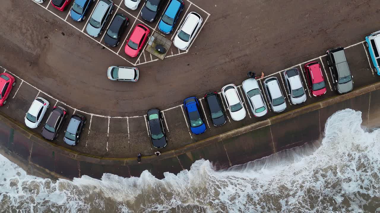 폭풍우의 겨울 장면