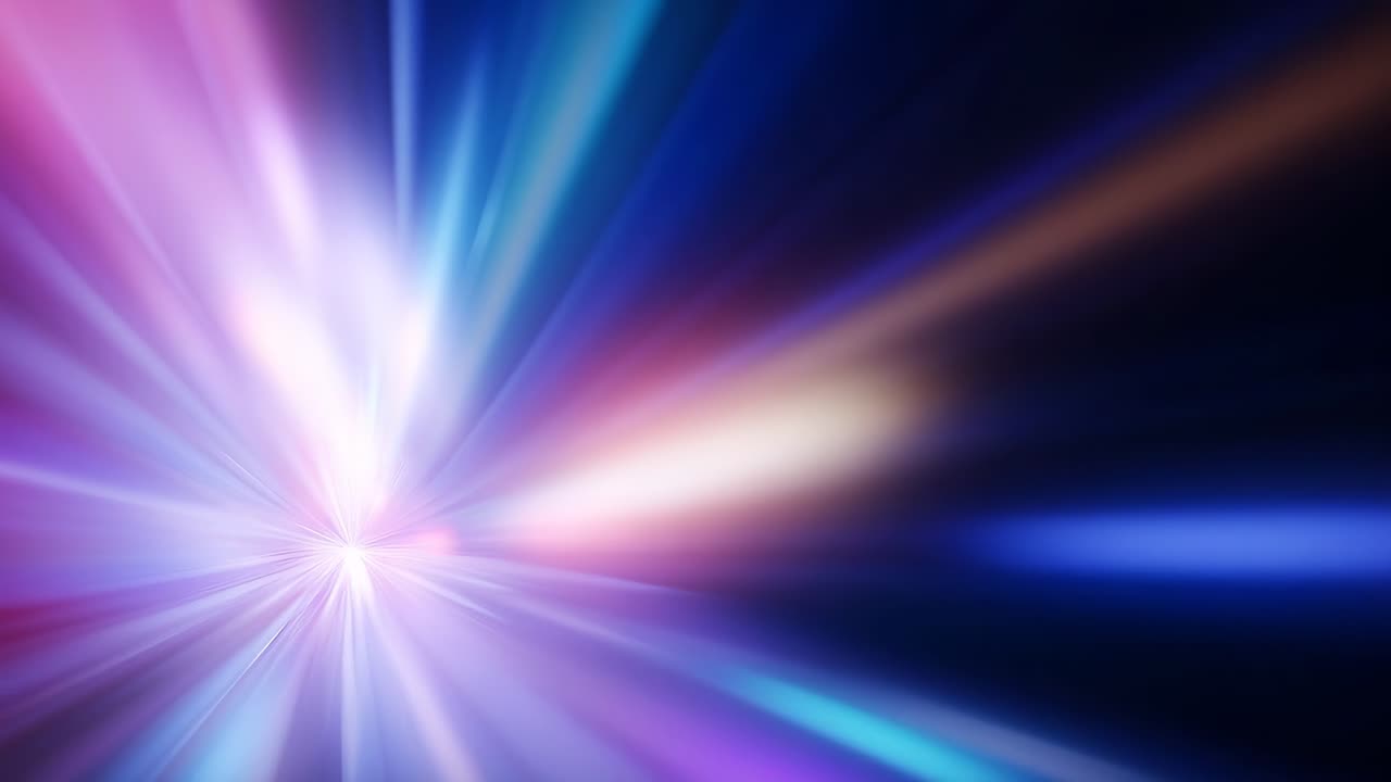 Dynamic video concept with vibrant light streaks in motion