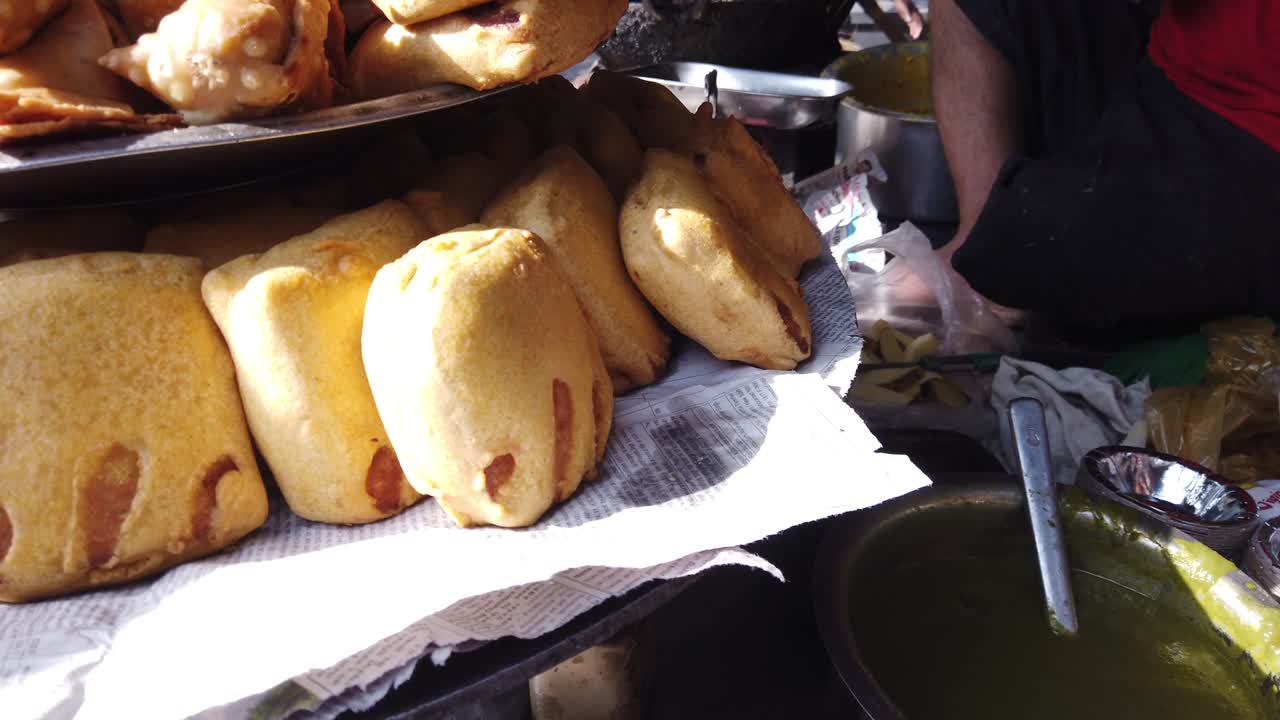 comida popular y famosa de la calle del subcontinente indio