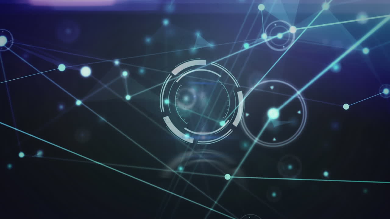 Animation of scope scanning over network of connections