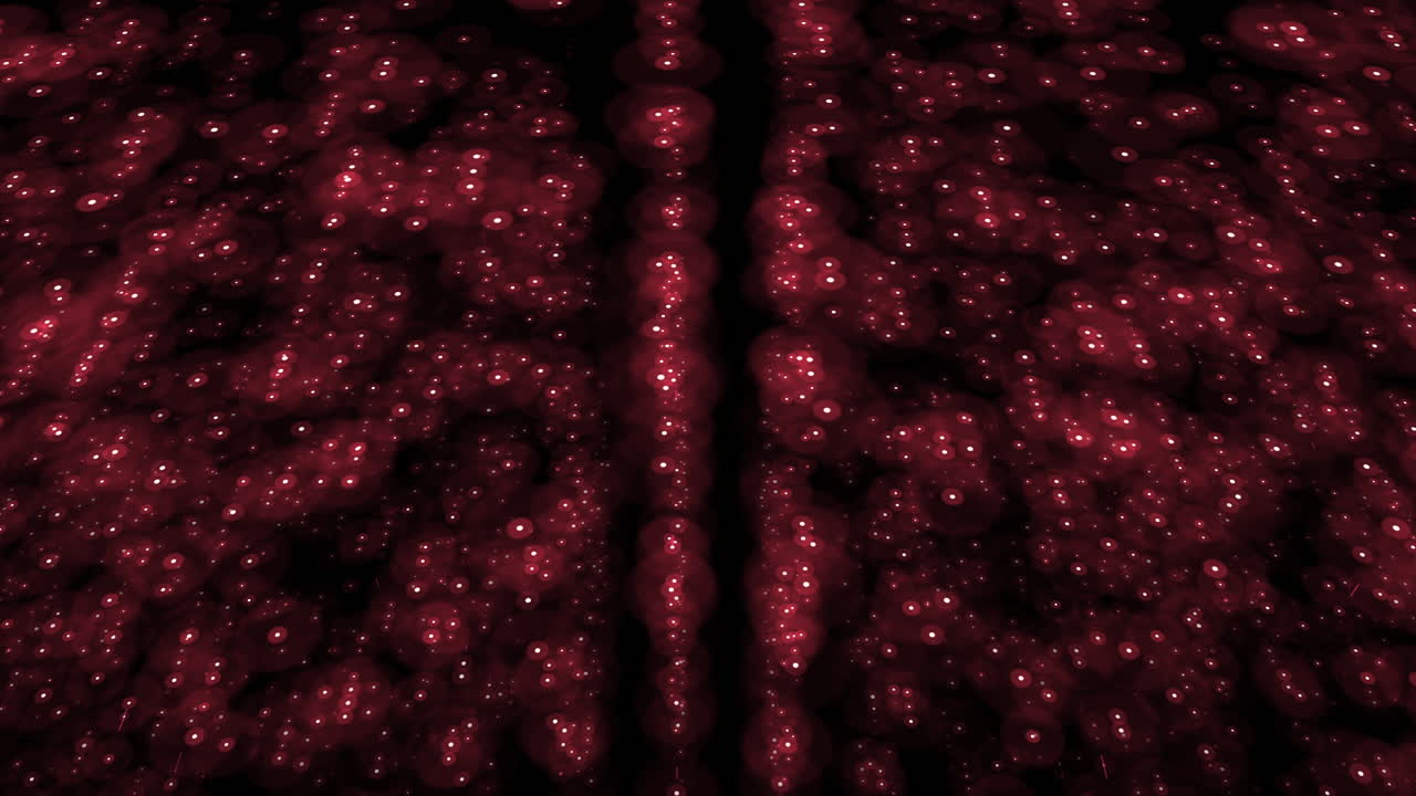 Random flying small neon glitters in dark galaxy