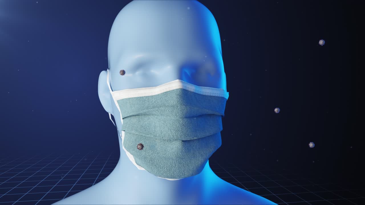 Protective Mask Against Viruses and Germs