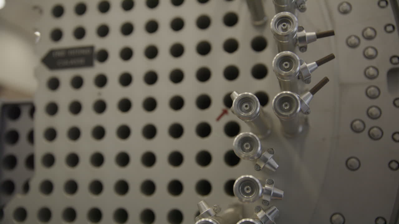 reactor nuclear de candu detalles macro en primer plano