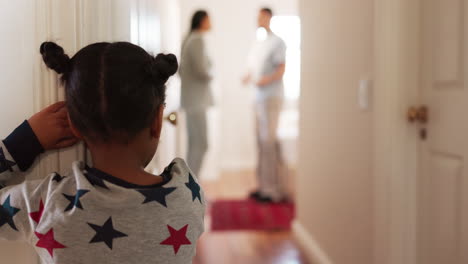 Back,-parents-arguing-and-girl-in-the-hallway