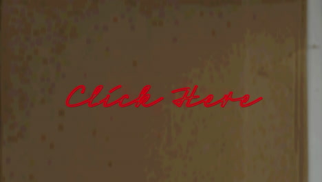 animation of neon tap click text over textured background