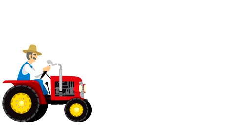 tractor cycle isolated