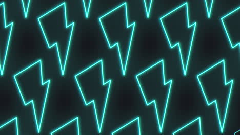 a striking design displaying a series of blue lightning bolts arranged in a diagonal pattern with each bolt facing a different direction, creating a repeating and dynamic visual motif