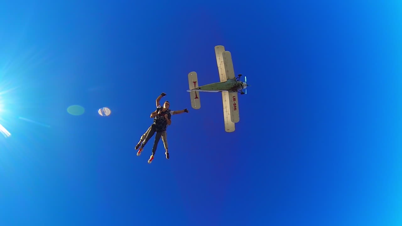 Skydiving Tandem Jump with Airplane