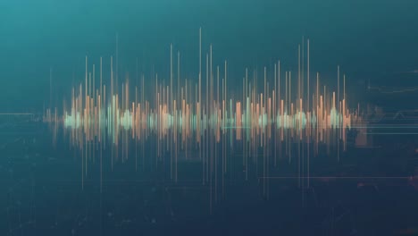 abstract digital sound wave equalizer