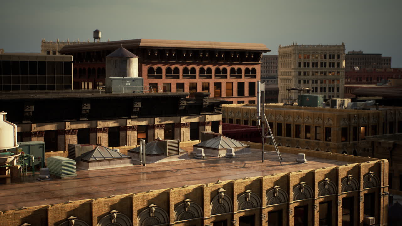 도시 지붕 전망