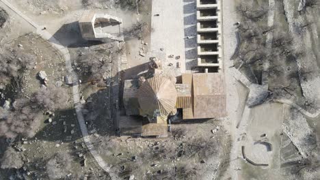vista aérea de la iglesia histórica