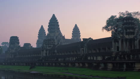 angkor wat at sunrise in cambodia