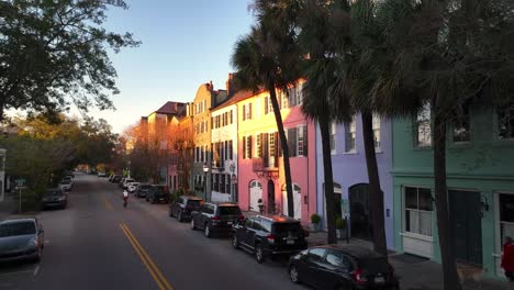 charleston sc, antena de fila de arco iris de carolina del sur