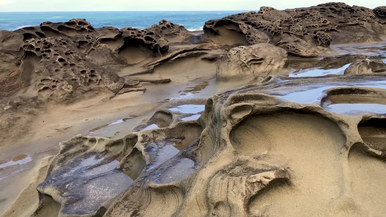 Eroded Coastal Rock Formations