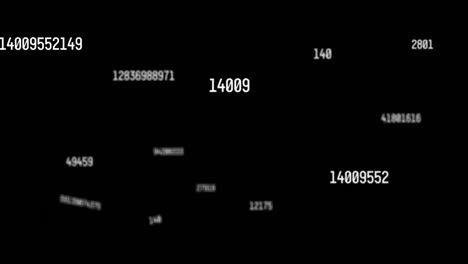 Animation-of-scientific-data-processing-over-web-of-connections-on-black-background