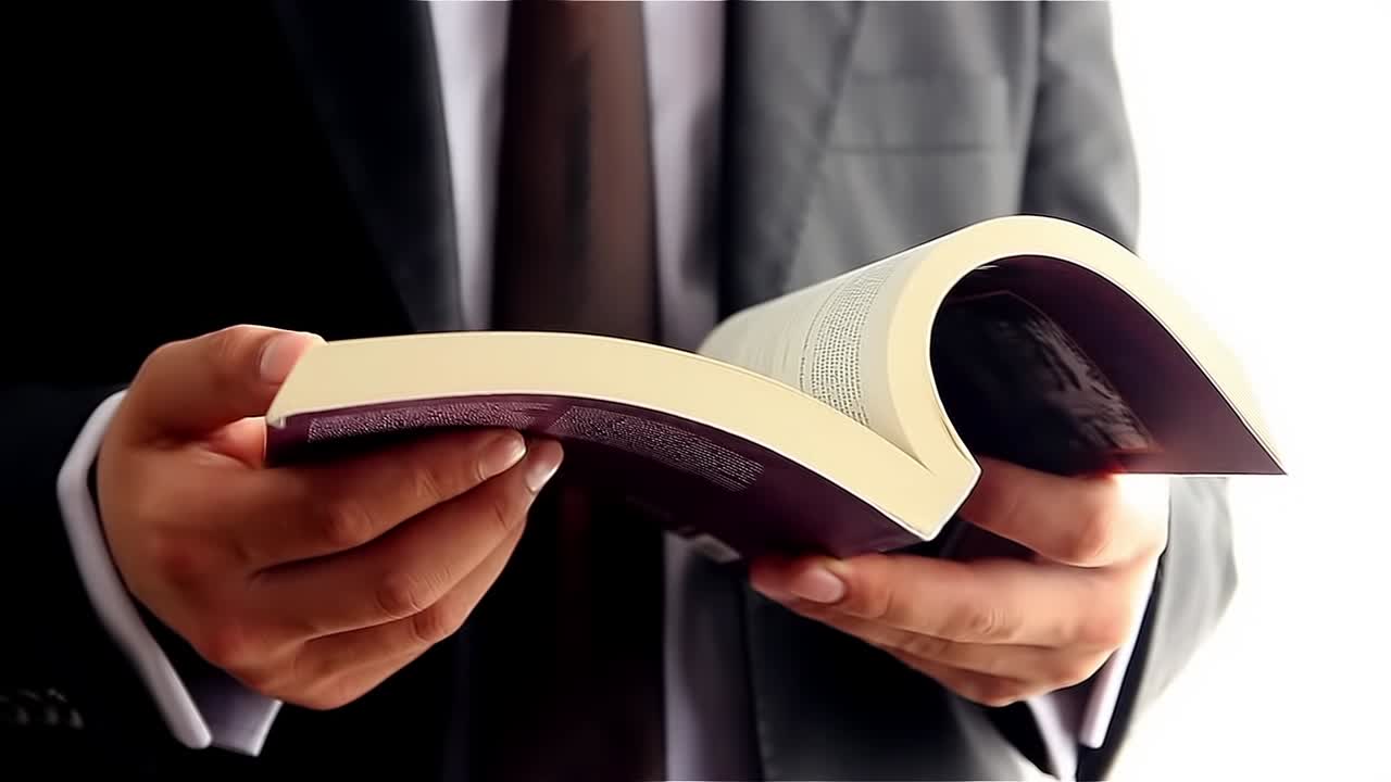 책을 읽고 있는 젊은 남자