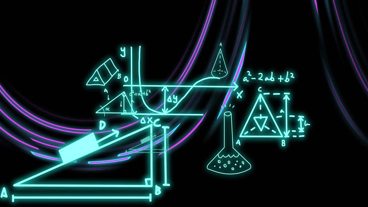 animación de rastros de luz, procesamiento de datos científicos y matemáticos